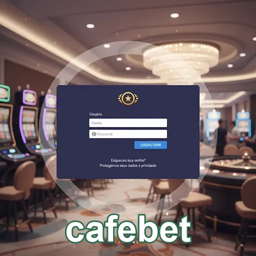 Ilustração de Experimente a segurança da cafebet em sua plataforma de jogos